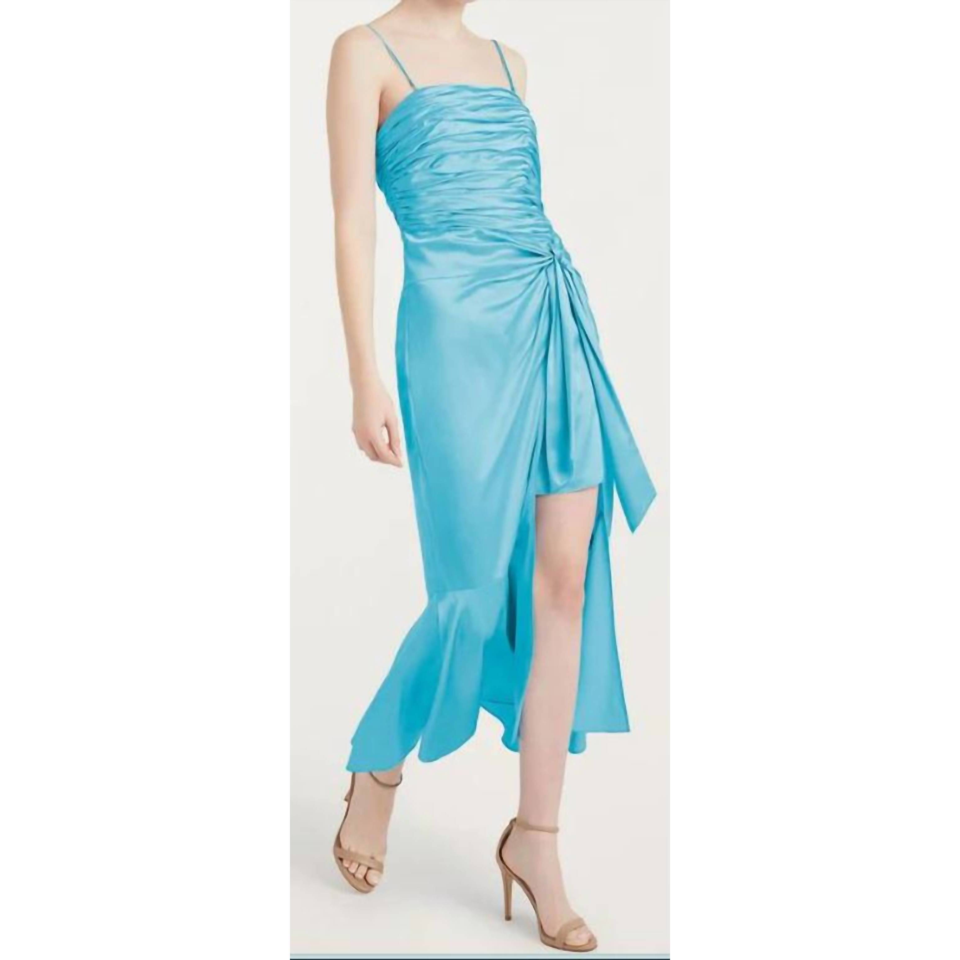 New Cinq A Sept Katz Dress In Cyan